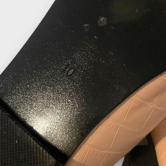 Vaila Reese Crocodile Texture Loafers Creamer Sz 10 Office Elegance - Picture 14 of 14